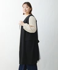 OLCDS05080 eur3(エウルキューブ) 【大きいサイズ】バックチュールジレ ブラック(94)
