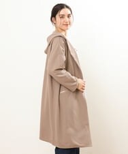 OLCDS07090 eur3(エウルキューブ) 【大きいサイズ】フーディーロングライトアウター ベージュ(82)