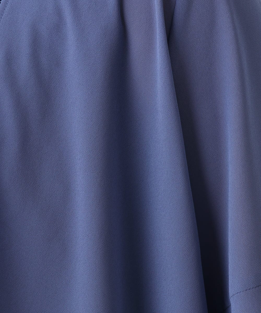 OLCEA05099 eur3(エウルキューブ) 【大きいサイズ】ジョーゼットボレロ ブルー(55)