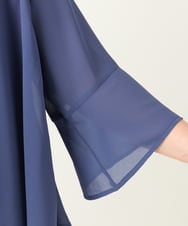OLCEA05099 eur3(エウルキューブ) 【大きいサイズ】ジョーゼットボレロ ブルー(55)