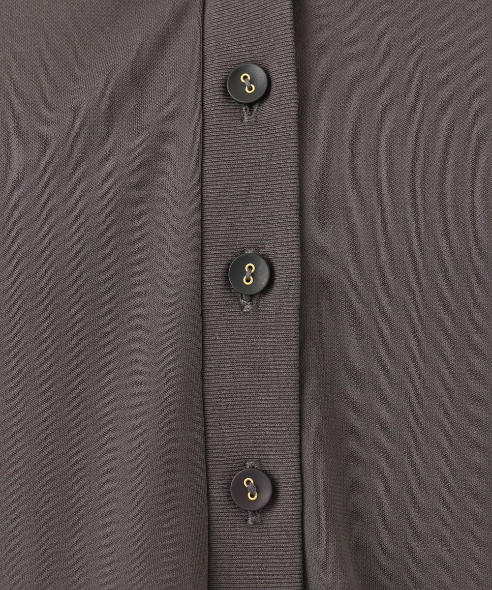 OLCED05099 eur3(エウルキューブ) 【WEB先行販売】【大きいサイズ】Vネックボクシーカーディガン ダークグレー