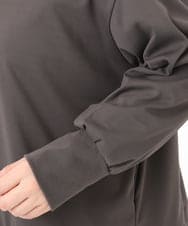 OLCED05099 eur3(エウルキューブ) 【WEB先行販売】【大きいサイズ】Vネックボクシーカーディガン ダークグレー