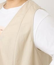 OLCFA09099 eur3(エウルキューブ) 【大きいサイズ】シアーペプラムジレ ベージュ(82)