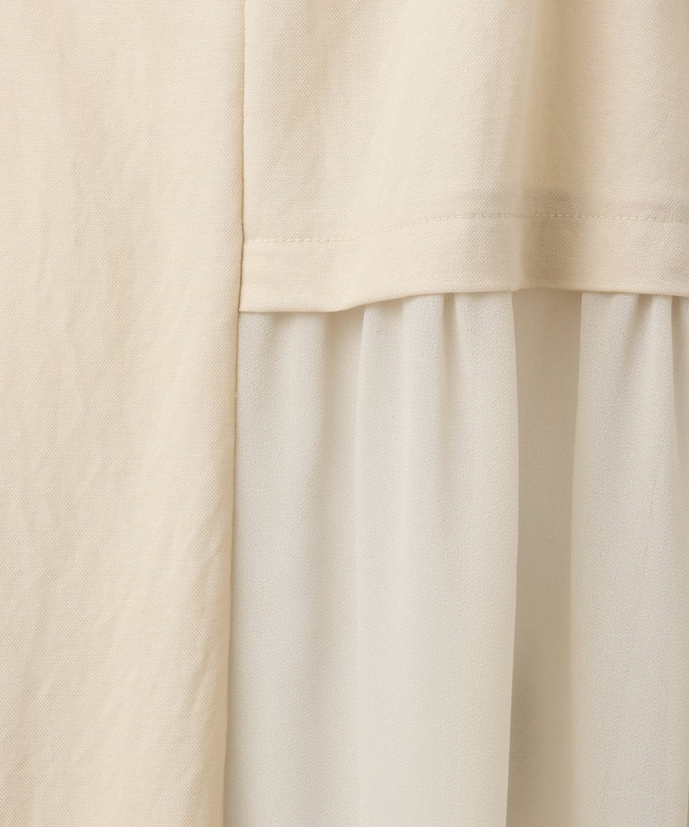 OLCFA09099 eur3(エウルキューブ) 【大きいサイズ】シアーペプラムジレ ベージュ(82)