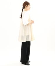 OLCFA09099 eur3(エウルキューブ) 【大きいサイズ】シアーペプラムジレ ベージュ(82)