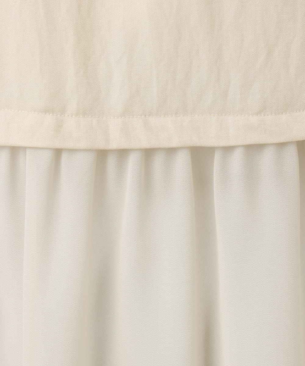 OLCFA09099 eur3(エウルキューブ) 【大きいサイズ】シアーペプラムジレ ベージュ(82)