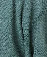 OLCFA18089 eur3(エウルキューブ) 【大きいサイズ】麻タッチトッパーカーディガン グリーン(35)