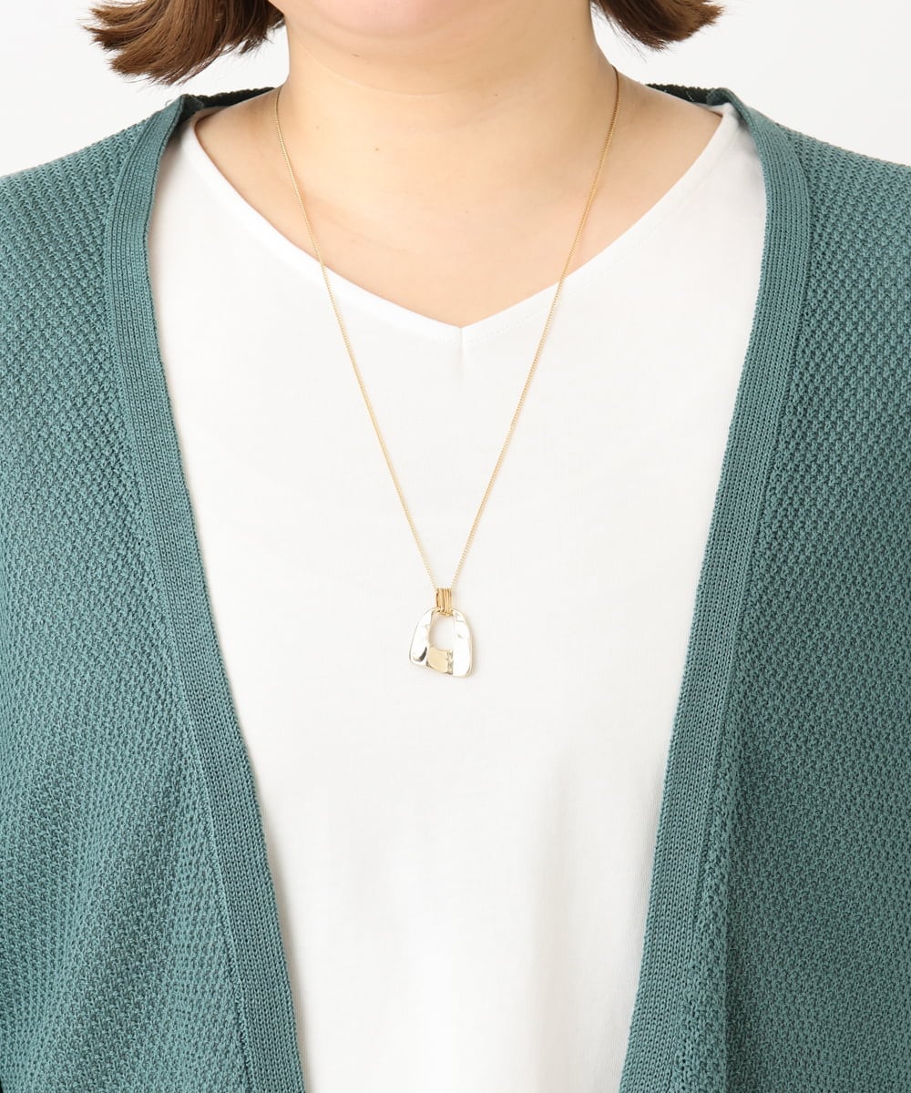 OLCFA18089 eur3(エウルキューブ) 【大きいサイズ】麻タッチトッパーカーディガン グリーン(35)