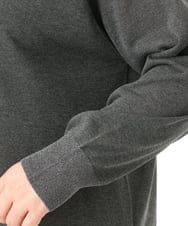 OLCFD10089 eur3(エウルキューブ) 【WEB先行販売】【大きいサイズ】クルーネックラメカーディガン ダークグレー