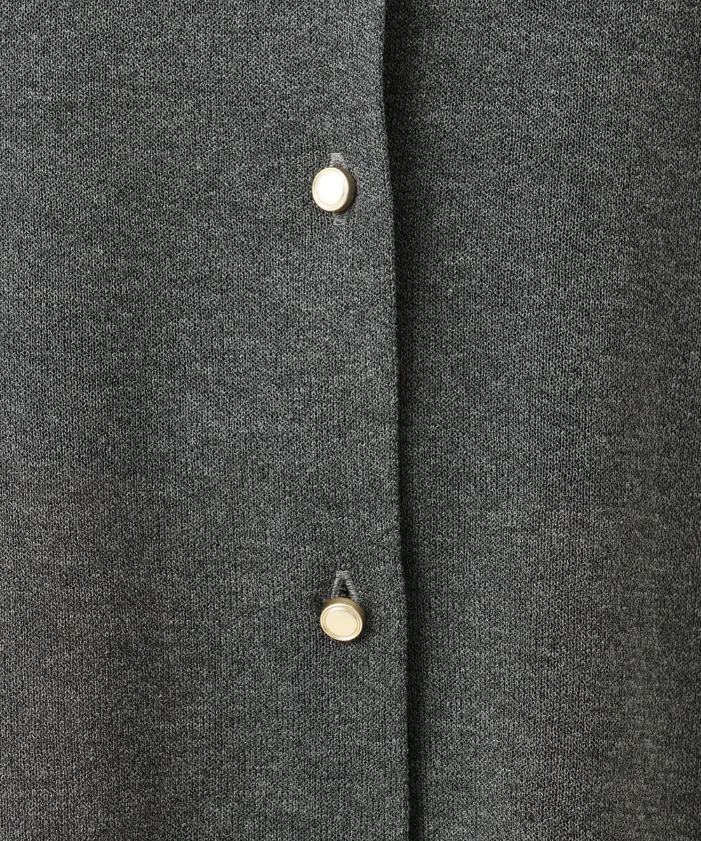 OLCFD10089 eur3(エウルキューブ) 【WEB先行販売】【大きいサイズ】クルーネックラメカーディガン ダークグレー