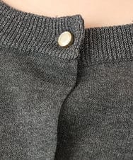 OLCFD10089 eur3(エウルキューブ) 【WEB先行販売】【大きいサイズ】クルーネックラメカーディガン ダークグレー