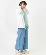 OLCGA21099 eur3(エウルキューブ) 【WEB先行販売】【大きいサイズ/機能素材アイテム】接触冷感ラッシュガード ホワイト(90)