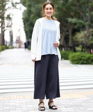 OLCGA21099 eur3(エウルキューブ) 【WEB先行販売】【大きいサイズ/機能素材アイテム】接触冷感ラッシュガード ホワイト(90)