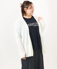 OLCGA21099 eur3(エウルキューブ) 【WEB先行販売】【大きいサイズ/機能素材アイテム】接触冷感ラッシュガード ホワイト(90)