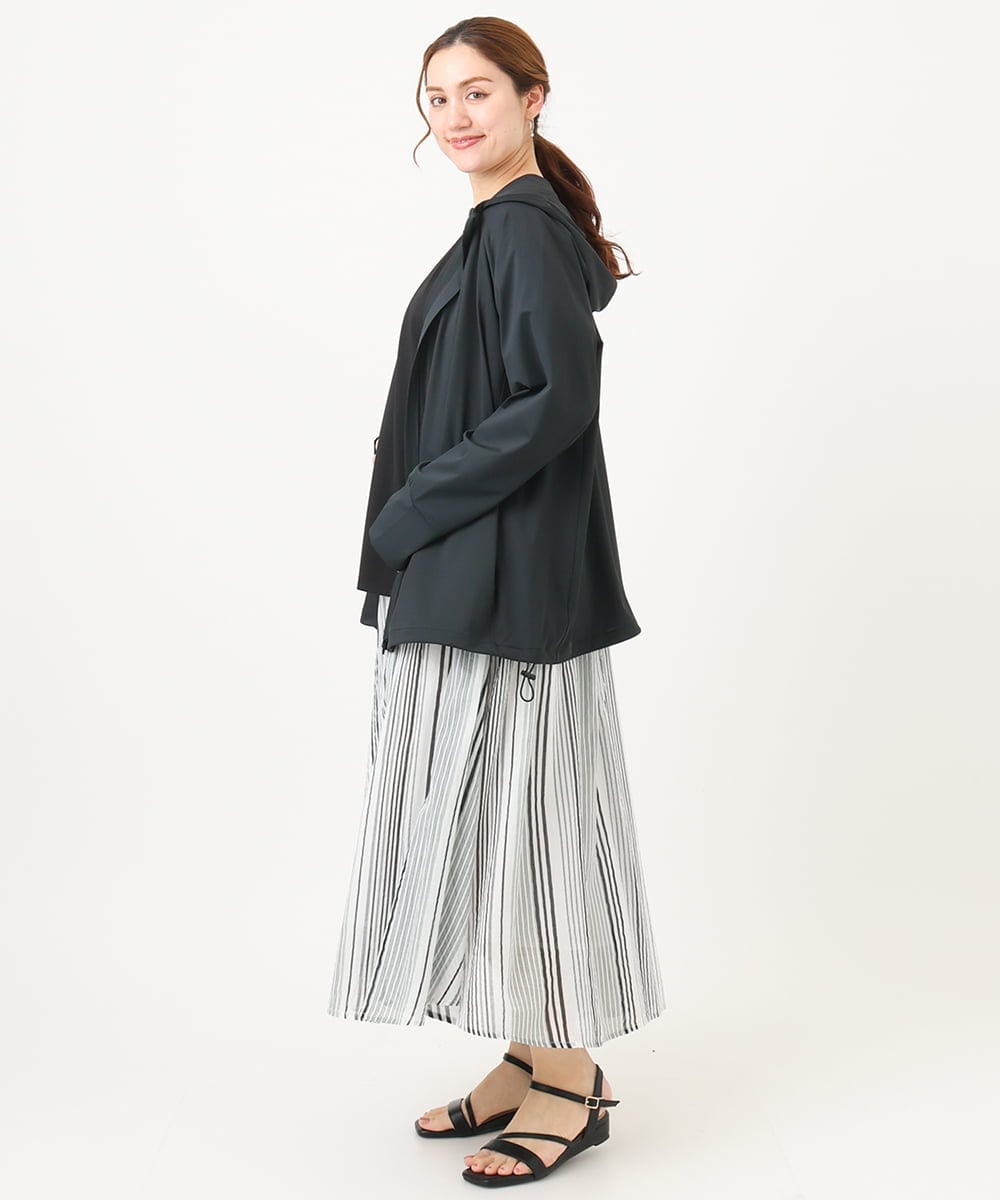 OLCGA21099 eur3(エウルキューブ) 【WEB先行販売】【大きいサイズ/機能素材アイテム】接触冷感ラッシュガード ブラック(94)