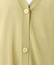 OLCGD07099 eur3(エウルキューブ) 【WEB先行販売】【大きいサイズ/接触冷感】Vネックシア―カーディガン ライトグリーン