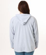 OLCGD08099 eur3(エウルキューブ) 【WEB先行販売】【大きいサイズ/機能素材アイテム】接触冷感ラッシュガード ライトブルー