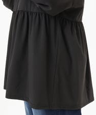 OLCGD09119 eur3(エウルキューブ) 【WEB先行販売】【大きいサイズ/機能素材アイテム】接触冷感フレアラッシュガード ブラック