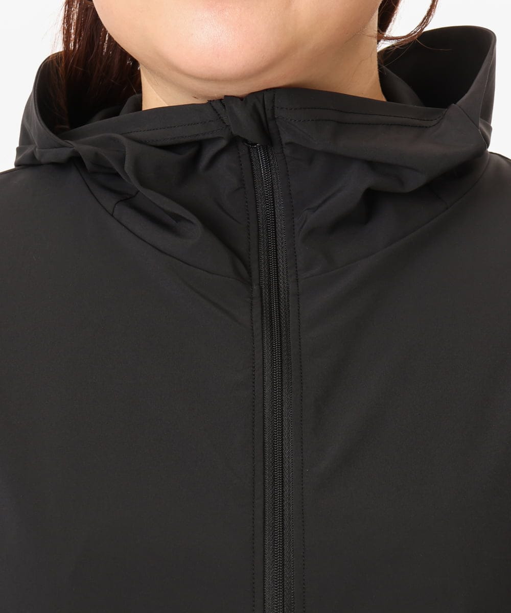OLCGD09119 eur3(エウルキューブ) 【WEB先行販売】【大きいサイズ/機能素材アイテム】接触冷感フレアラッシュガード ブラック