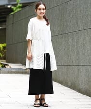 OLCHA12099 eur3(エウルキューブ) 【WEB先行販売】【大きいサイズ】レースジレ アイボリー(80)