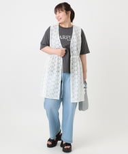 OLCHA12099 eur3(エウルキューブ) 【WEB先行販売】【大きいサイズ】レースジレ アイボリー(80)