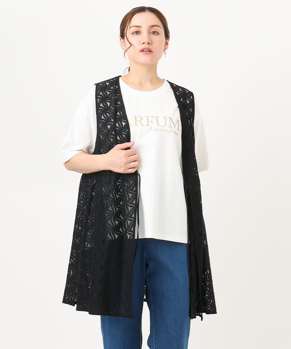 OLCHA12099 eur3(エウルキューブ) 【WEB先行販売】【大きいサイズ】レースジレ ブラック(94)