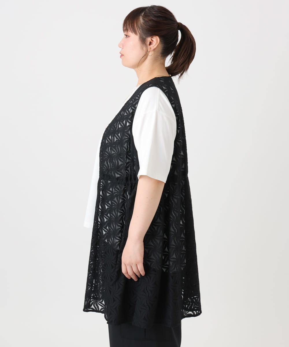 OLCHA12099 eur3(エウルキューブ) 【WEB先行販売】【大きいサイズ】レースジレ ブラック(94)