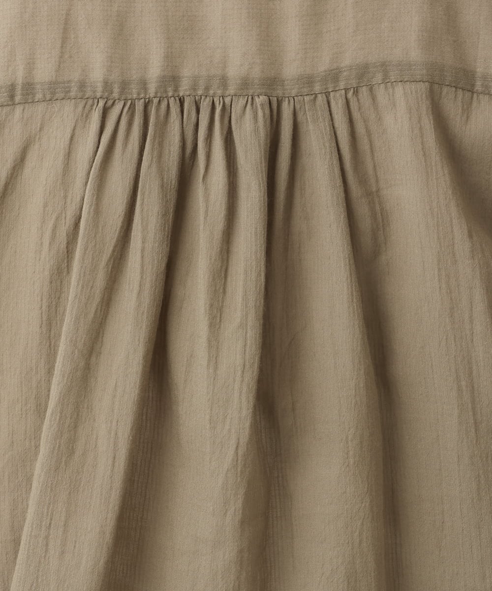 OLCHD11099 eur3(エウルキューブ) 【大きいサイズ】シア―Vネックカーディガン カーキ
