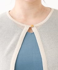 OLCHV12089 eur3(エウルキューブ) 【大きいサイズ】ボレロカーディガン アイボリー(80)