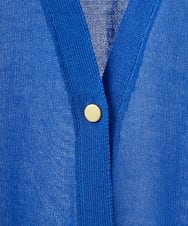 OLCHV13089 eur3(エウルキューブ) 【大きいサイズ/接触冷感】洗える半袖トッパーカーディガン ブルー(55)