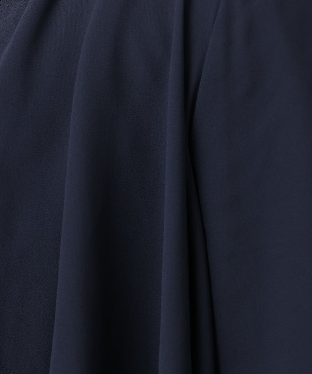 OLCIA13099 eur3(エウルキューブ) 【大きいサイズ】ジョーゼットボレロ ネイビー(57)
