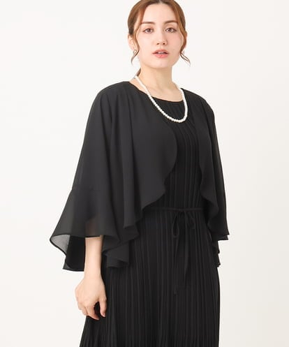 OLCIA13099 eur3 【WEB先行販売】【大きいサイズ】ジョーゼットボレロ