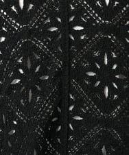 OLCIA24099 eur3(エウルキューブ) 【大きいサイズ】クロシェ風ベスト ブラック(94)