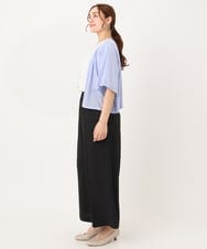 OLCIA25089 eur3(エウルキューブ) 【WEB先行販売】【大きいサイズ】シアーハーフスリーブカーディガン ラベンダー(60)
