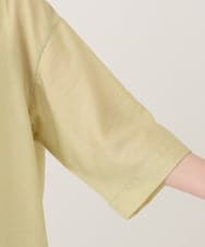 OLCID13109 eur3(エウルキューブ) 【WEB先行販売】【大きいサイズ／接触冷感】シア―フーディブラウス ライトイエロー