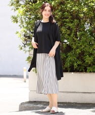 OLCIP16090 eur3(エウルキューブ) 【大きいサイズ/11号サイズあり/セットアップ対応】ドレープシアージレ ブラック(94)