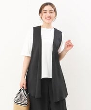 OLCIS20080 eur3(エウルキューブ) 【大きいサイズ/セットアップ対応可】シアーヴィンテージイレヘムジレ ブラック(94)