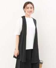 OLCIS20080 eur3(エウルキューブ) 【大きいサイズ/セットアップ対応可】シアーヴィンテージイレヘムジレ ブラック(94)