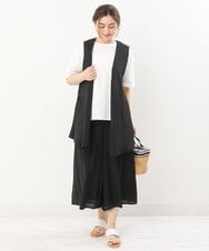 OLCIS20080 eur3(エウルキューブ) 【大きいサイズ/セットアップ対応可】シアーヴィンテージイレヘムジレ ブラック(94)