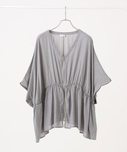 OLCJD01099 eur3 【大きいサイズ/LAVEANGE×eur3】フロントファスナーシア―ブルゾン