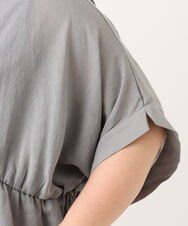OLCJD01099 eur3(エウルキューブ) 【大きいサイズ/LAVEANGE×eur3】フロントファスナーシア―ブルゾン グレー