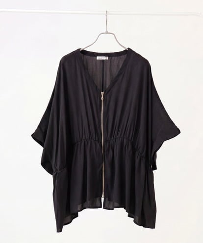 OLCJD01099 eur3 【大きいサイズ/LAVEANGE×eur3】フロントファスナーシア―ブルゾン