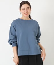 OLCJP05070 eur3(エウルキューブ) 【大きいサイズ】前後2WAYリングドットカーディガン ライトブルー(50)(WEB限定カラー)