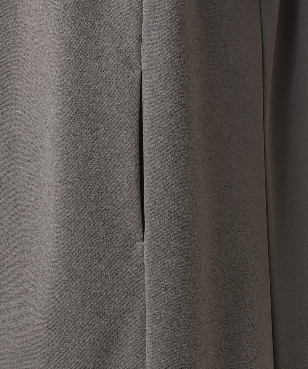 OLCKA02099 eur3(エウルキューブ) 【大きいサイズ】カットジョーゼットジレ ダークグレー(93)
