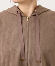 OLCKA03099 eur3(エウルキューブ) 【WEB先行販売】【大きいサイズ】スエードタッチダンボールパーカー モカ(84)