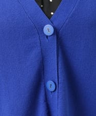 OLCKA05099 eur3(エウルキューブ) 【大きいサイズ/洗える】Vネックカーディガン ブルー(55)