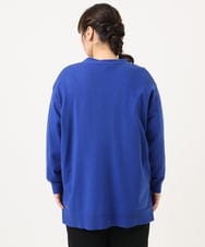 OLCKA05099 eur3(エウルキューブ) 【大きいサイズ/洗える】Vネックカーディガン ブルー(55)