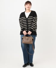 OLCKA05099 eur3(エウルキューブ) 【大きいサイズ/洗える】Vネックカーディガン アイボリー(80)