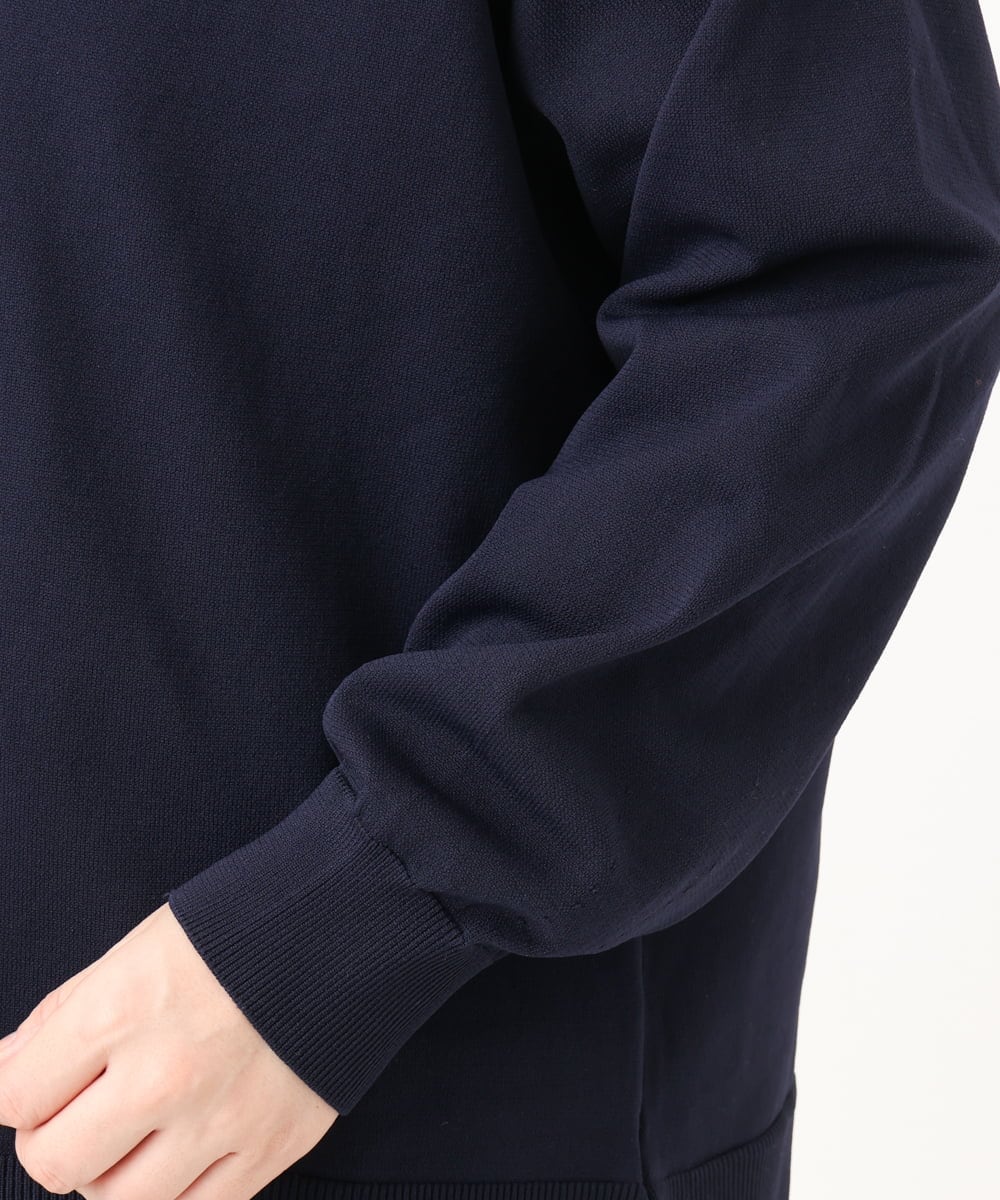 OLCKD04109 eur3(エウルキューブ) 【WEB先行販売】【大きいサイズ】シャツドッキングニットカーディガン ネイビー