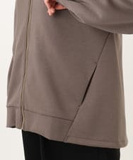 OLCKD05109 eur3(エウルキューブ) 【WEB先行販売】【大きいサイズ】Vネックダンボールブルゾン ダークグレー